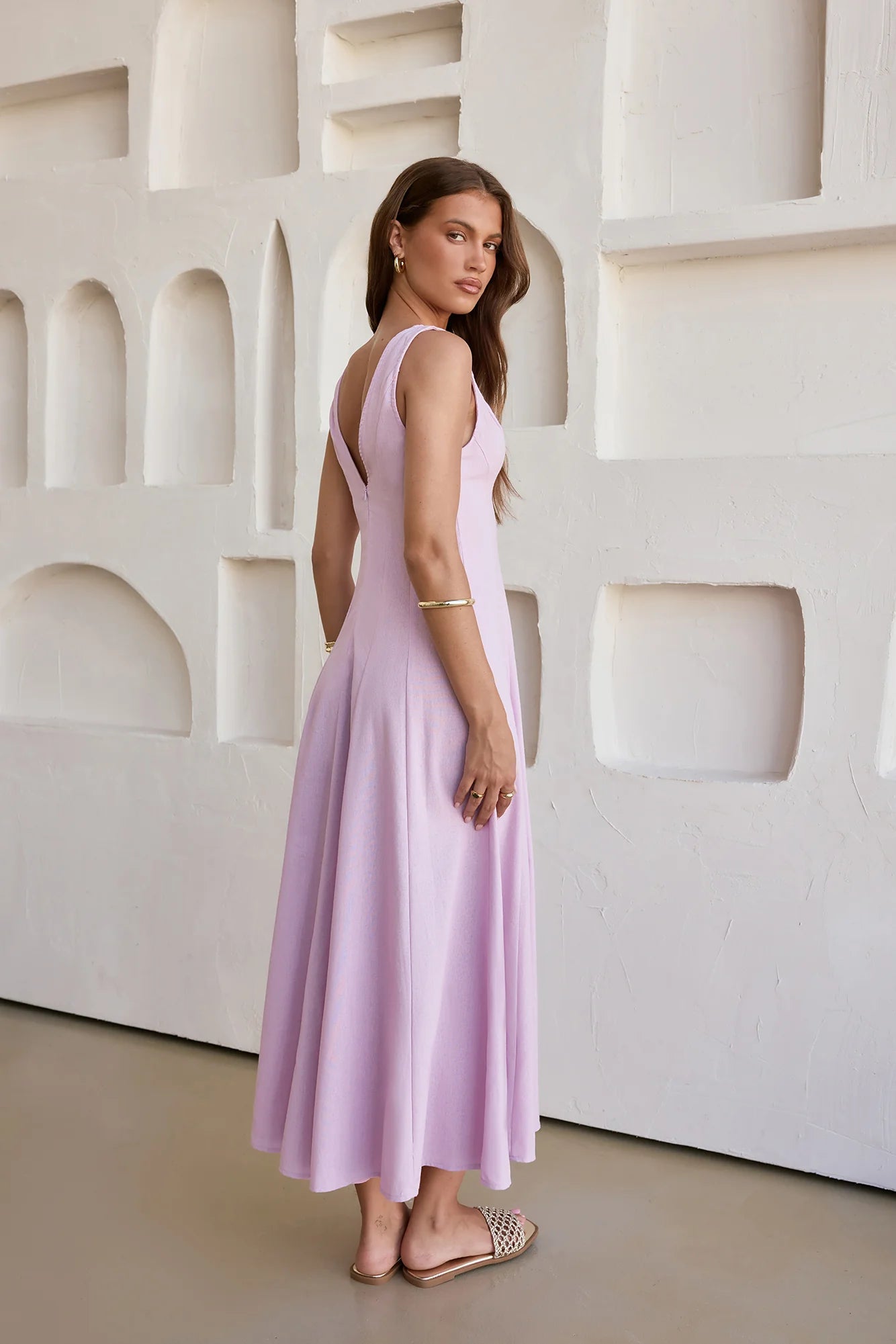 Open Meadows Maxi Dress Lilac