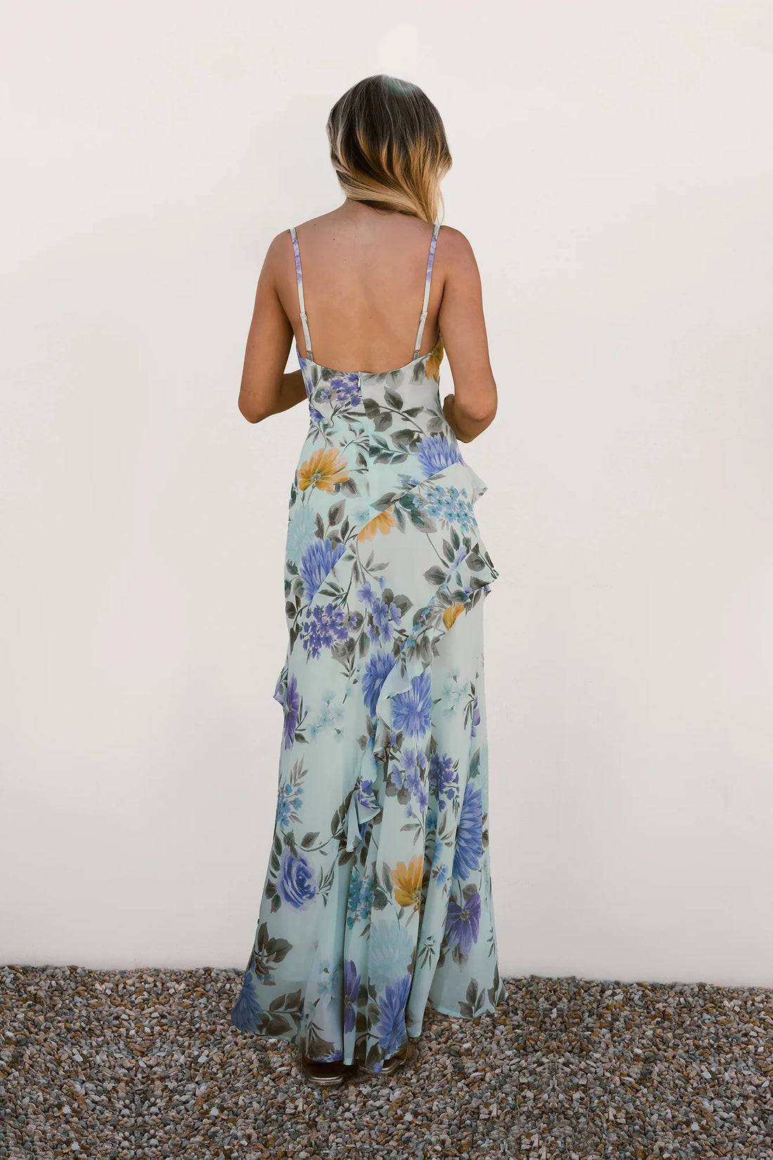 Petals Unfold Maxi Dress Print