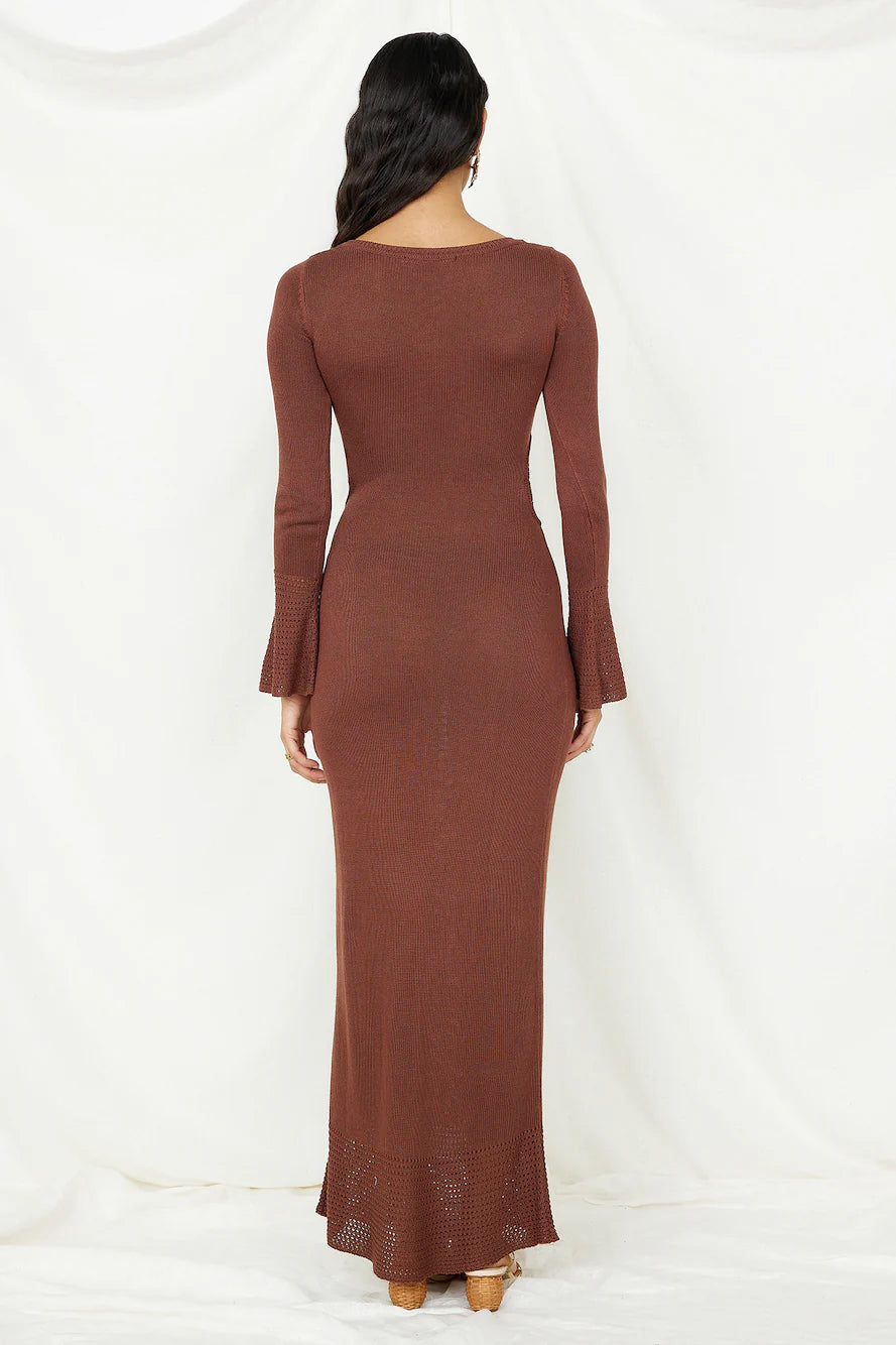 The One That Got Away Maxi Dress Brown