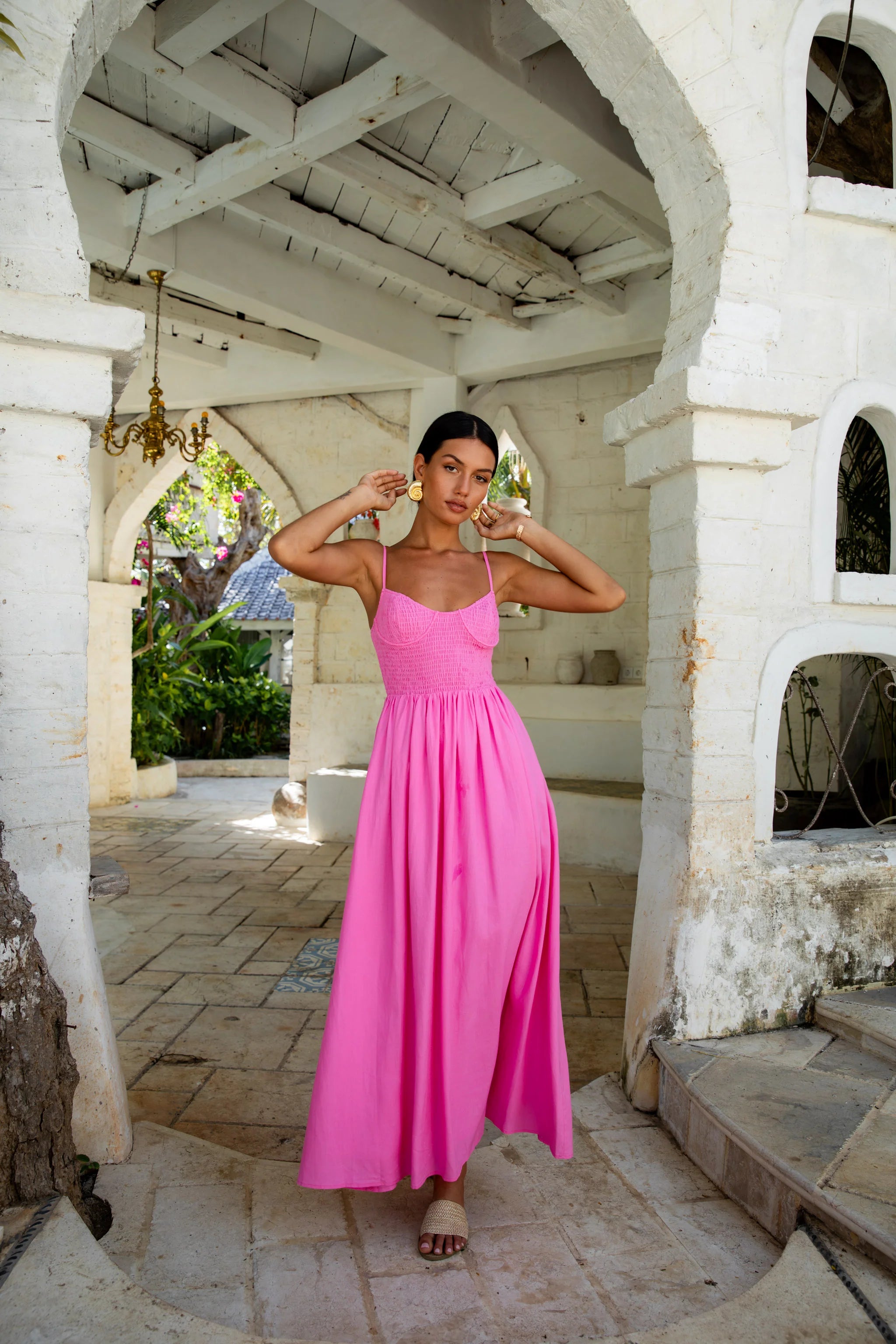 Blushing Lovers Maxi Dress Pink