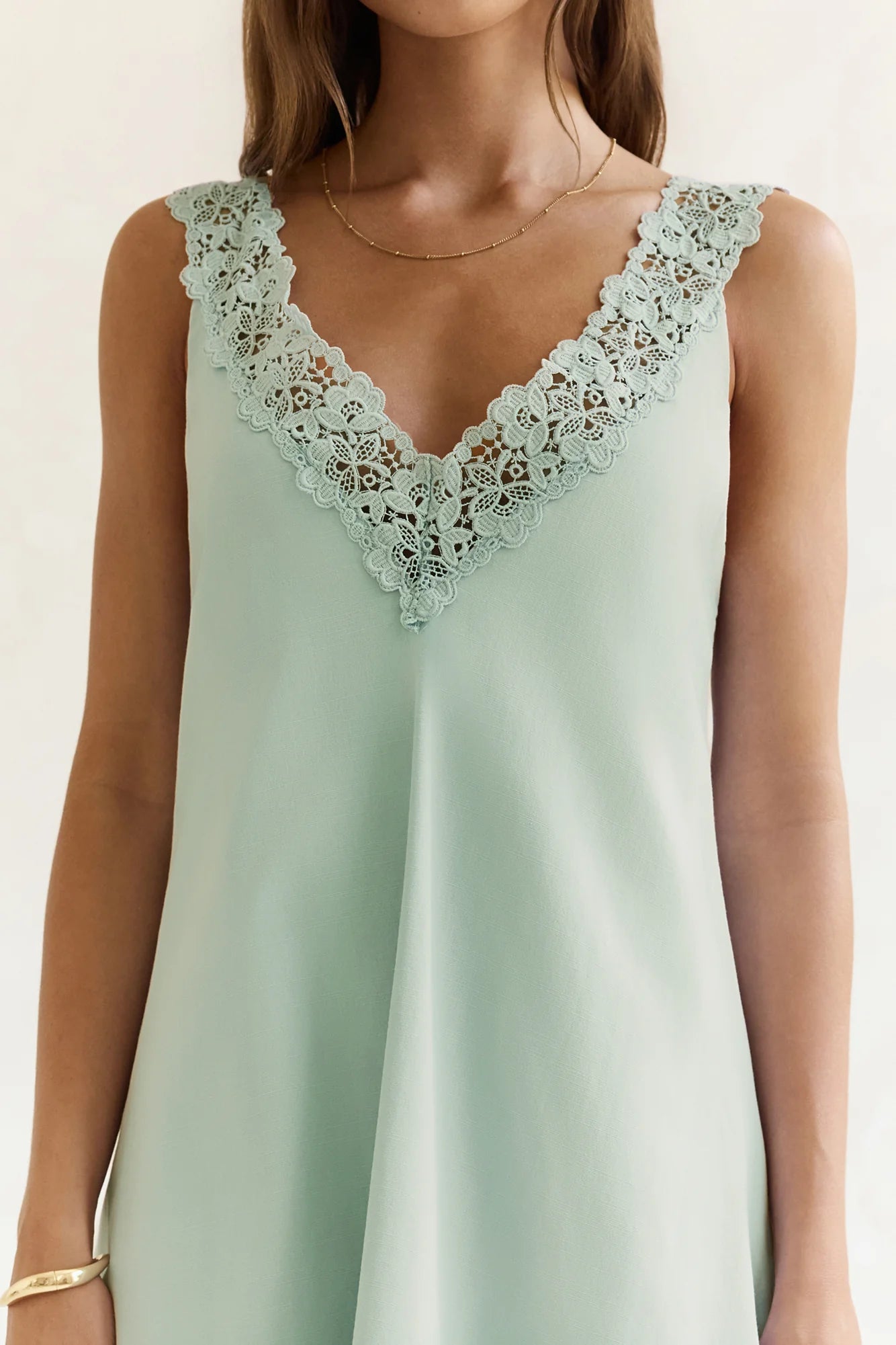 Inner Reflections Mini Dress Sage