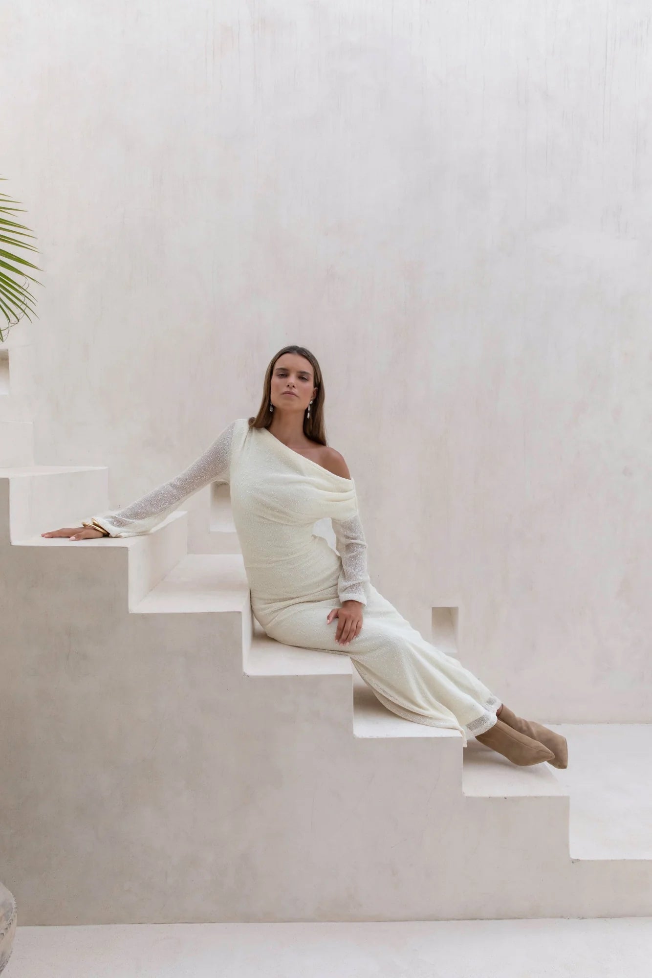 Cool Daze Long Sleeve Knit Maxi Dress Butter